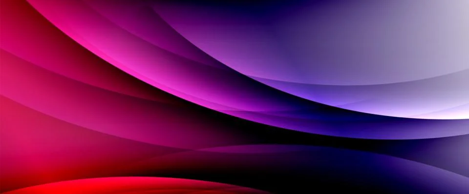Dynamic flowing waves on gradient color background. Vector illustration For イラスト素材