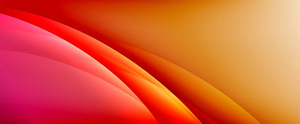 Dynamic flowing waves on gradient color background. Vector illustration For Stock Illustration