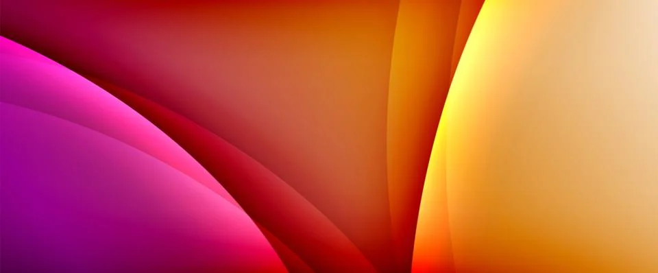 Dynamic flowing waves on gradient color background. Vector illustration For Stock Illustration