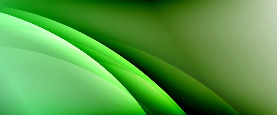 Dynamic flowing waves on gradient color background. Vector illustration For Stock Illustration