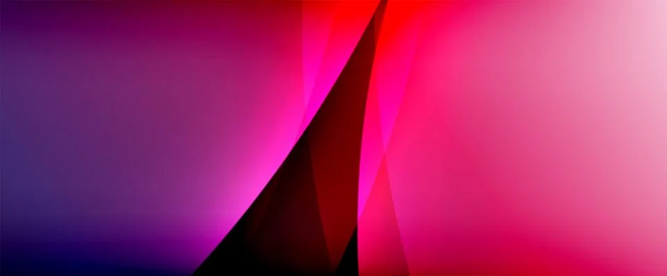 Dynamic flowing waves on gradient color background. Vector illustration For Stock Illustration