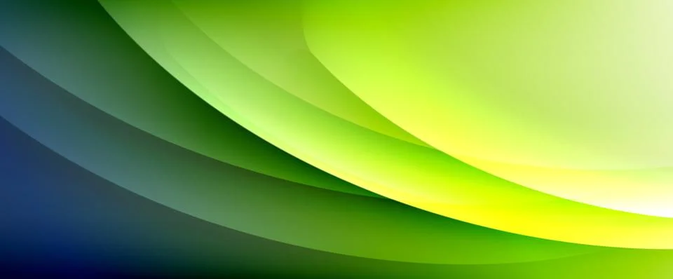 Dynamic flowing waves on gradient color background. Vector illustration For イラスト素材