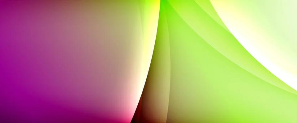 Dynamic flowing waves on gradient color background. Vector illustration For Stock Illustration