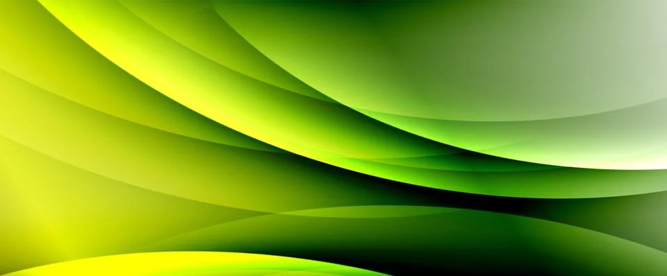 Dynamic flowing waves on gradient color background. Vector illustration For イラスト素材