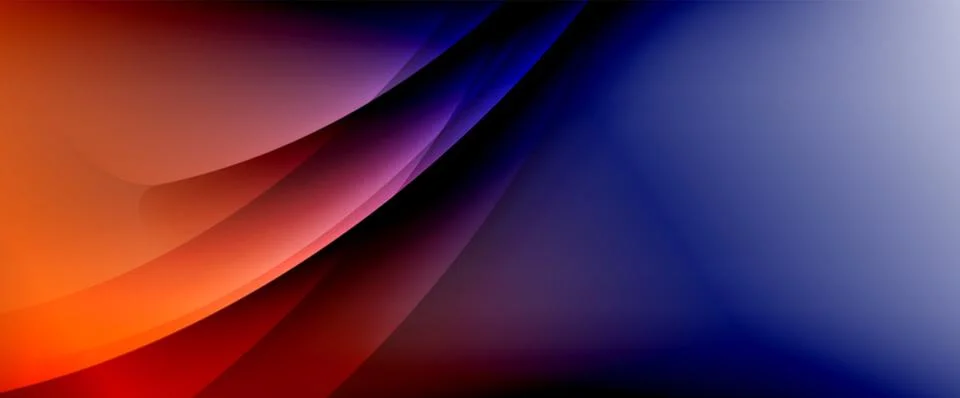 Dynamic flowing waves on gradient color background. Vector illustration For Stock Illustration