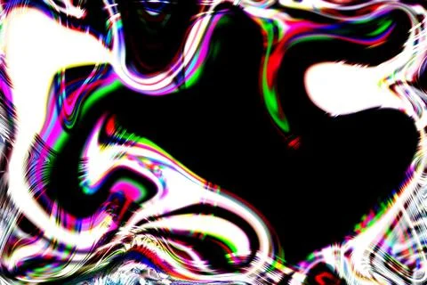 Dynamic fluid colors in abstract liquid black and white wallpaper vibrant o.. Stock Illustration