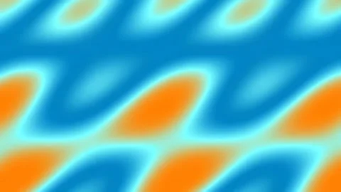 Dynamic fluid gradient abstract background with flowing blue and orange wav.. Stock Footage 341058515
