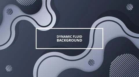 Dynamic Fluid Gradient Background Liquid Shape Composition Stock-Illustration