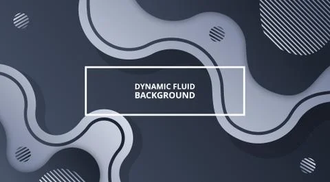Dynamic Fluid Gradient Background Liquid Shape Composition Stock-Illustration