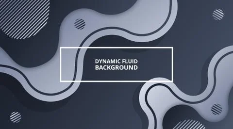 Dynamic Fluid Gradient Background Liquid Shape Composition Stock Illustration