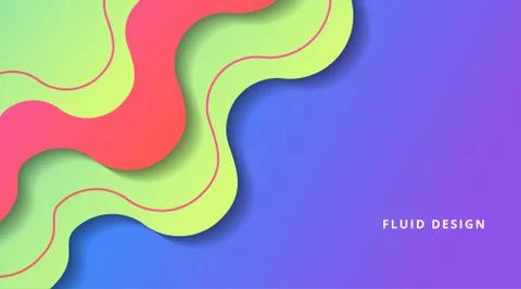 Dynamic Fluid Gradient Background Liquid Shape Composition, for business corp Stock Illustration