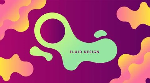Dynamic Fluid Gradient Background Liquid Shape Composition, for business corp Stock Illustration