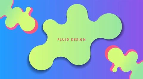 Dynamic Fluid Gradient Background Liquid Shape Composition, for business corp Stock-Illustration