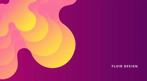 Dynamic Fluid Gradient Background Liquid Shape Composition, for business corp Stock Illustration