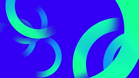 Dynamic fluid gradient techno sphere graphic, which is a type of abstract di Stock Footage 323249647