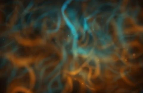 Dynamic fluid smoke motion with glowing curves Stock Illustration