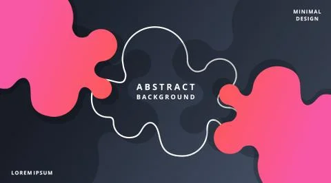 Dynamic Fluid Style Modern Background Templates Stock Illustration