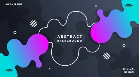 Dynamic Fluid Style Modern Background Templates Stock Illustration