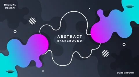 Dynamic Fluid Style Modern Background Templates Stock Illustration
