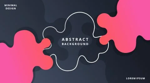 Dynamic Fluid Style Modern Background Templates Stock Illustration
