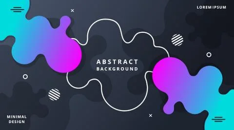 Dynamic Fluid Style Modern Background Templates Stock Illustration