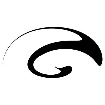 Dynamic fluid wave motion curve swirl shape water flow Stock Illustration