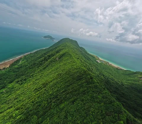Dynamic FPV Drone Flight Over Con Dao, Vietnam Stock Footage 323337573