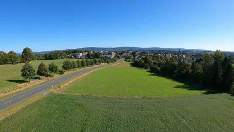 Dynamic FPV flight over field Stock Footage 328120509