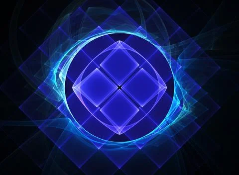 Dynamic fractal Stock Illustration