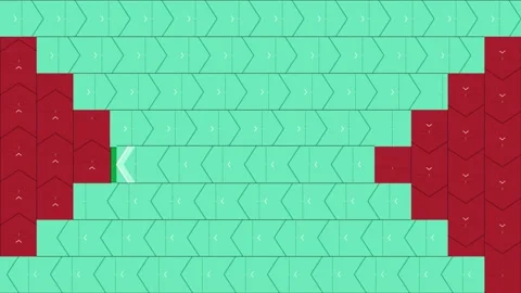 Dynamic Frame Animation with Abstract Green Core and Colored Arrow Borders Stock Footage 347626354