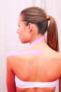 Dynamic functional bandage with taping Stock Photos