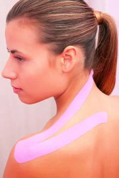 Dynamic functional bandage with taping Stock Photos