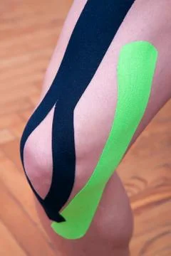 Dynamic functional bandage with taping Stock Photos