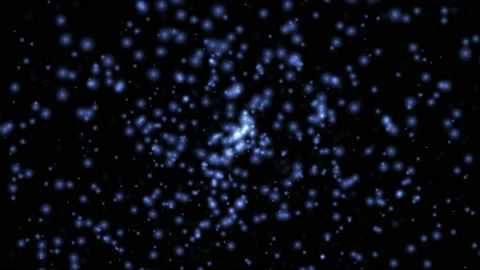 Dynamic fusion effect in the core of a star as an abstracted background Video stock 106852065