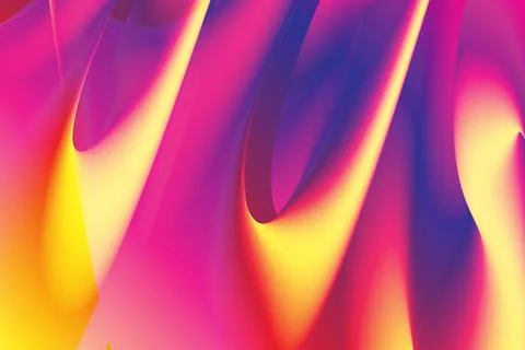 Dynamic fusion of visual elements embracing a fluid wavy style creative イラスト素材