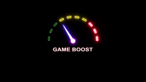 Dynamic game boost meter displays progress on black background motion. 動画素材 339376285
