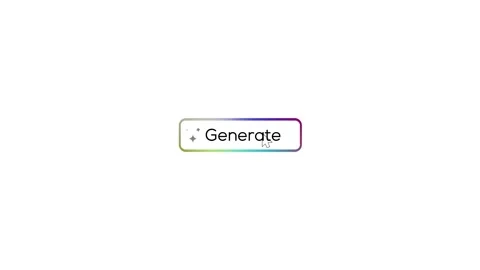 Dynamic Generate button animation with sparkling effects for engaging user .. Stock Footage 318436766