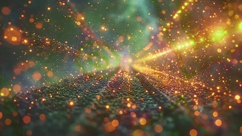 Dynamic Geometric Abstract Motion Stock-Footage 325879801