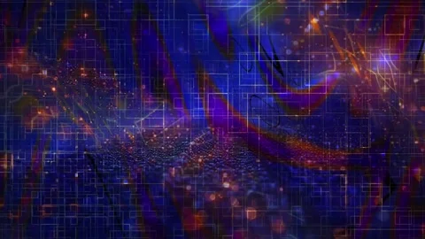 Dynamic Geometric Abstract Motion Stock Footage 325881205