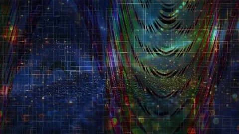Dynamic Geometric Abstract Motion Stock Footage 325881223