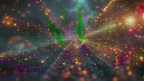 Dynamic Geometric Abstract Motion Vidéo 325881890