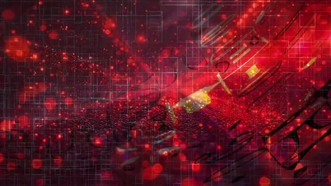 Dynamic Geometric Abstract Motion Vídeo Stock 325882703