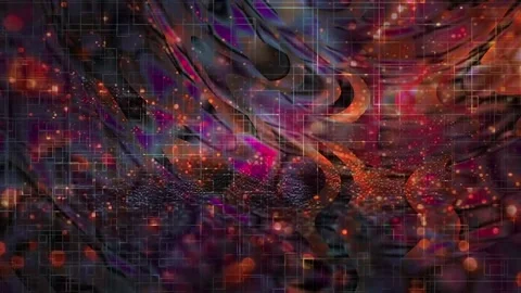 Dynamic Geometric Abstract Motion Vídeo Stock 325882767