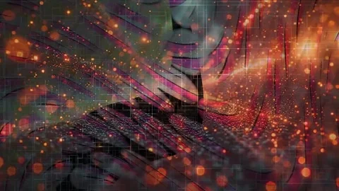Dynamic Geometric Abstract Motion Stock-Footage 325883008