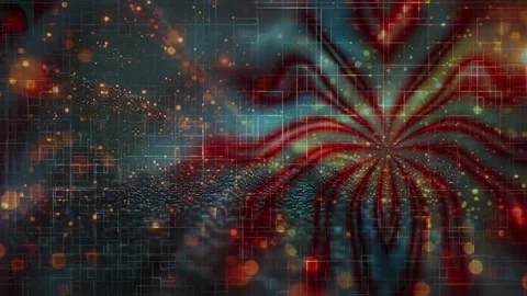 Dynamic Geometric Abstract Motion Stock-Footage 325883216