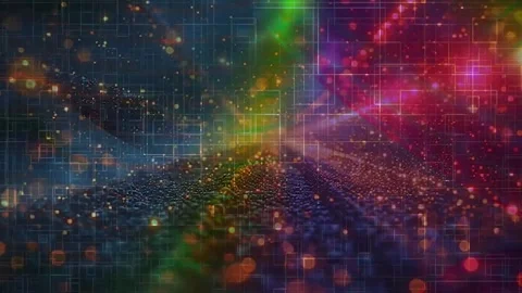 Dynamic Geometric Abstract Motion Stock Footage 325883438