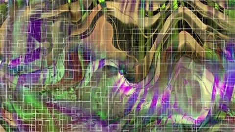 Dynamic Geometric Abstract Motion Video stock 325917180