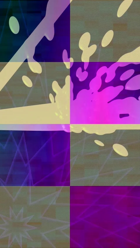 Dynamic Geometric Abstract Motion Stock Footage 340851476