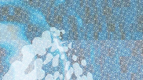Dynamic Geometric Abstract Motion Stock Footage 340988861