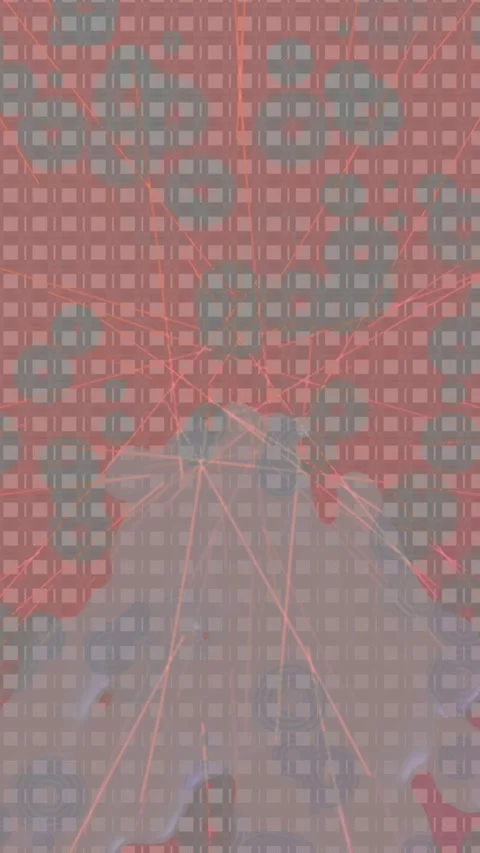 Dynamic Geometric Abstract Motion Stock Footage 341031947